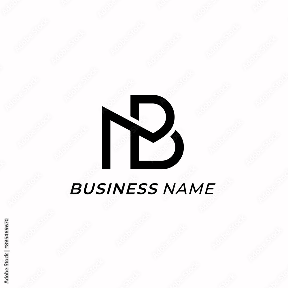 design logo creative letter M and letter B design logo creative letter M and letter B