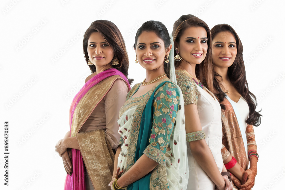 a diverse indian group of women in professional settings, each displaying confidence and success. a diverse indian group of women in professional settings, each displaying confidence and success.