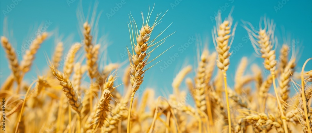 Wheat Field under Blue Sky Wheat Field under Blue Sky