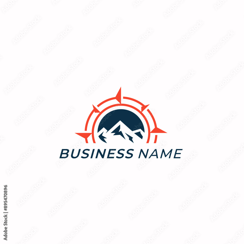 logo design creative compass and mountain logo design creative compass and mountain