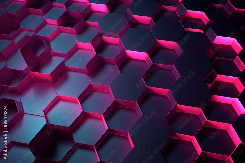 Abstract Hexagons Background background illustration Abstract Hexagons Background background illustration