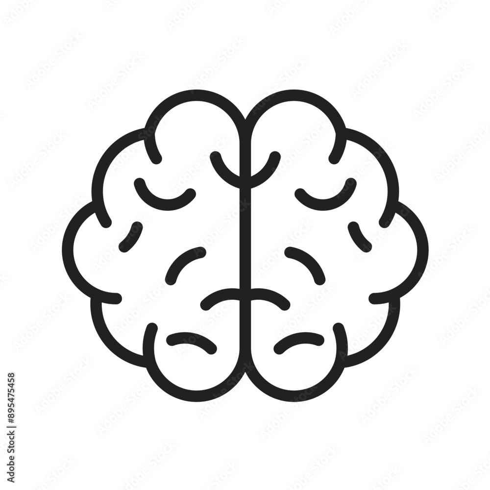 Human Brain icon vector image. Suitable for mobile application web application and print media. Human Brain icon vector image. Suitable for mobile application web application and print media.