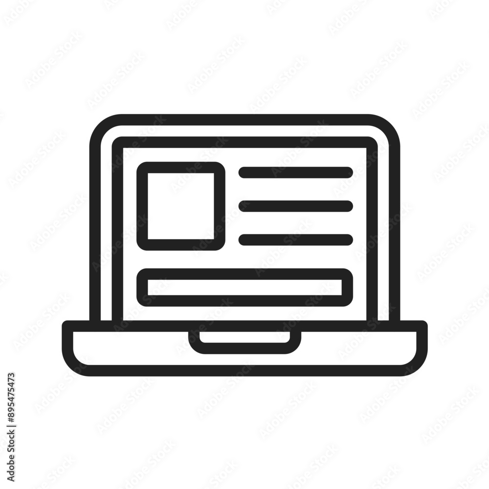Laptop icon vector image. Suitable for mobile application web application and print media. Laptop icon vector image. Suitable for mobile application web application and print media.
