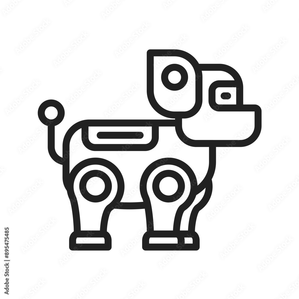 Robot Dog icon vector image. Suitable for mobile application web application and print media. Robot Dog icon vector image. Suitable for mobile application web application and print media.
