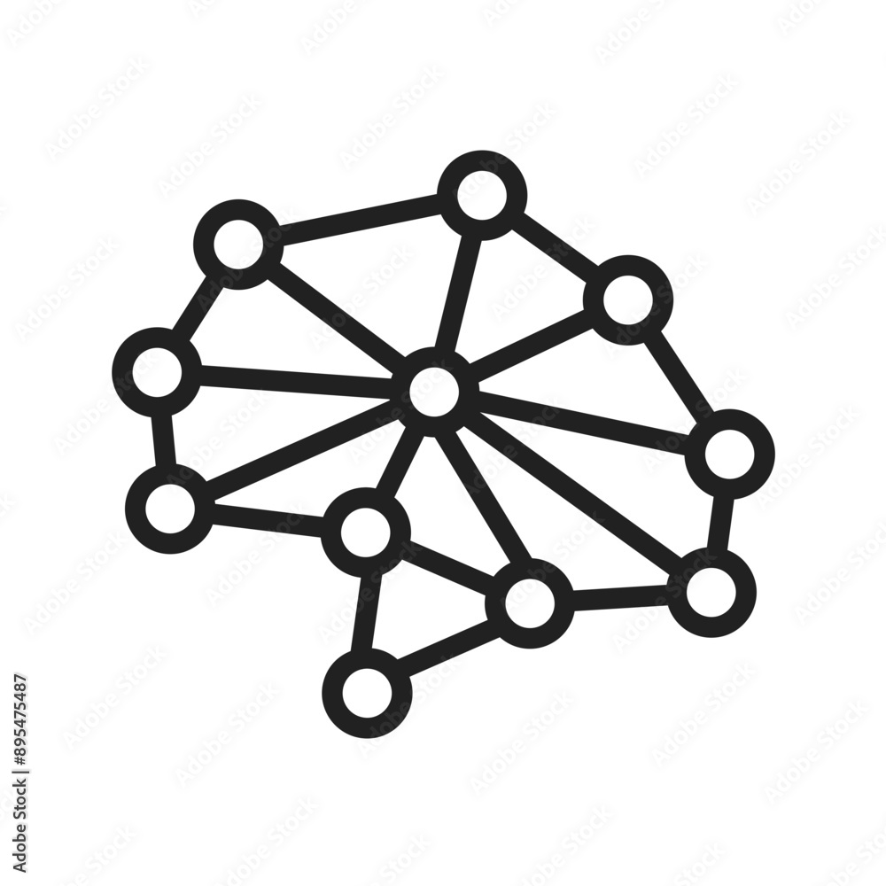 Neurons Circuit icon vector image. Suitable for mobile application web application and print media. Neurons Circuit icon vector image. Suitable for mobile application web application and print media.