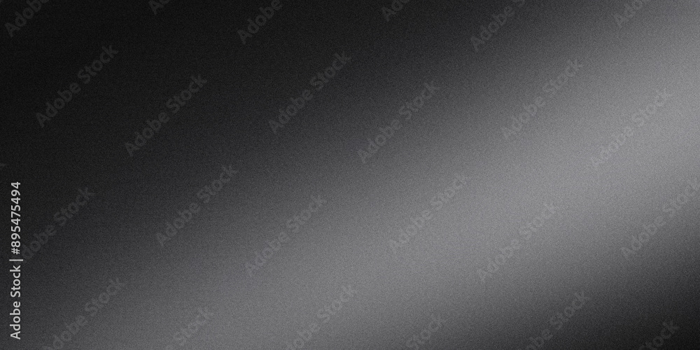 Abstract black background with diagonal gradient fading from dark to light with a grainy textured surface Abstract black background with diagonal gradient fading from dark to light with a grainy textured surface