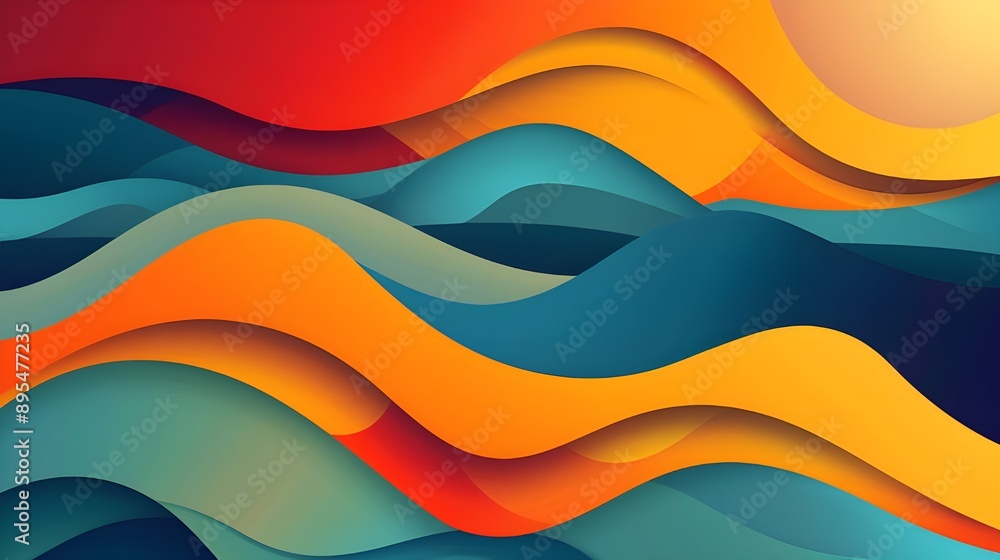 abstract colorful wave background abstract colorful wave background