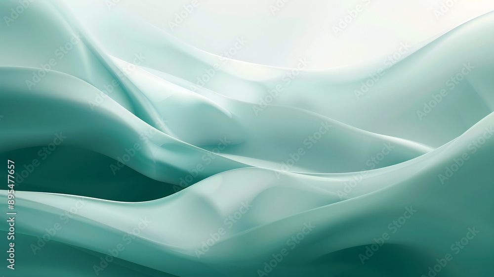 Obraz premium Abstract mint and background illustration