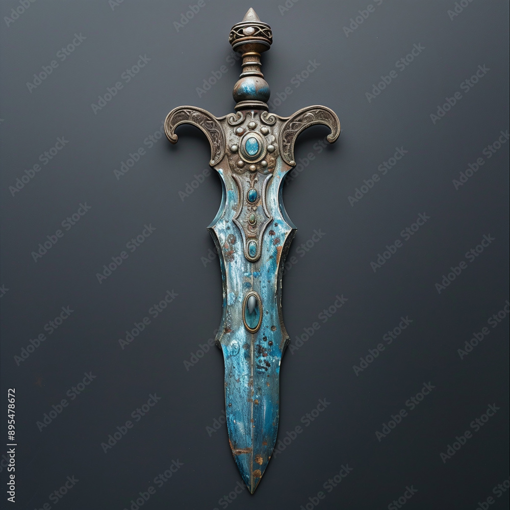 Bold Azure Swordfish Spear: Eye-Catching Design of a Swordfish Spear in Vibrant Azure Bold Azure Swordfish Spear: Eye-Catching Design of a Swordfish Spear in Vibrant Azure