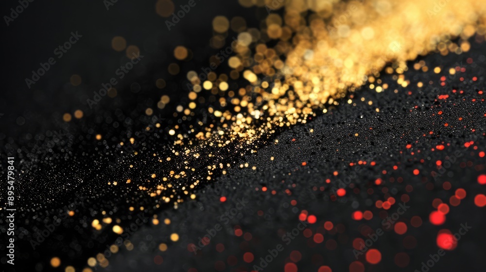 Glowing amber and crimson flecks on a midnight navy field with a gradient creating a warm shimmer Ideal for cozy atmospheres or intimate event themes Glowing amber and crimson flecks on a midnight navy field with a gradient creating a warm shimmer Ideal for cozy atmospheres or intimate event themes