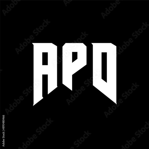 APD letter logo design for technology company. APD logo design black and white color combination. APD logo, APD vector, APD design, APD icon, APD alphabet. APD typography logo design.