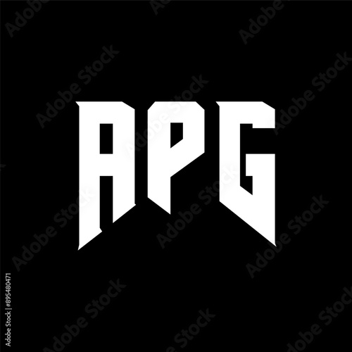 APG letter logo design for technology company. APG logo design black and white color combination. APG logo, APG vector, APG design, APG icon, APG alphabet. APG typography logo design.