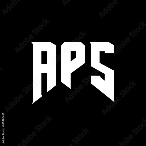 APS letter logo design for technology company. APS logo design black and white color combination. APS logo, APS vector, APS design, APS icon, APS alphabet. APS typography logo design.