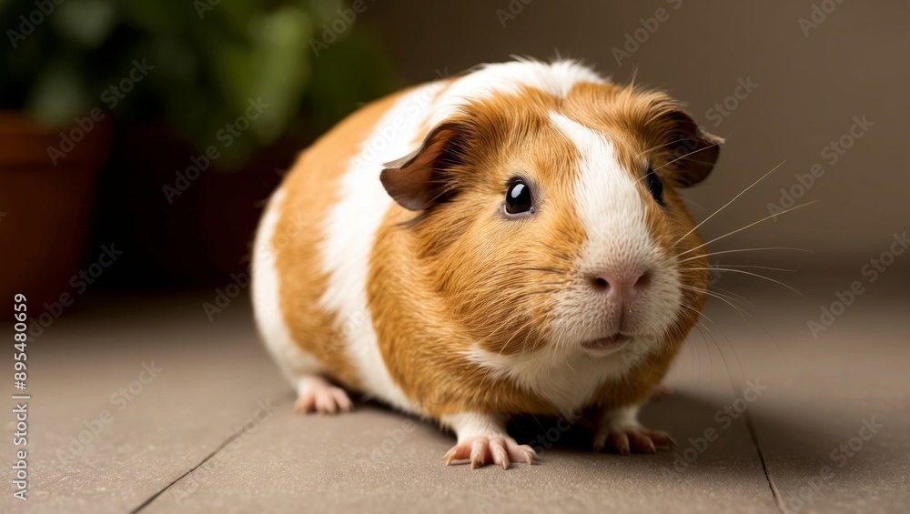 Sick Guinea Pig with Lethargic Movement and Droopy Eyes Sick Guinea Pig with Lethargic Movement and Droopy Eyes