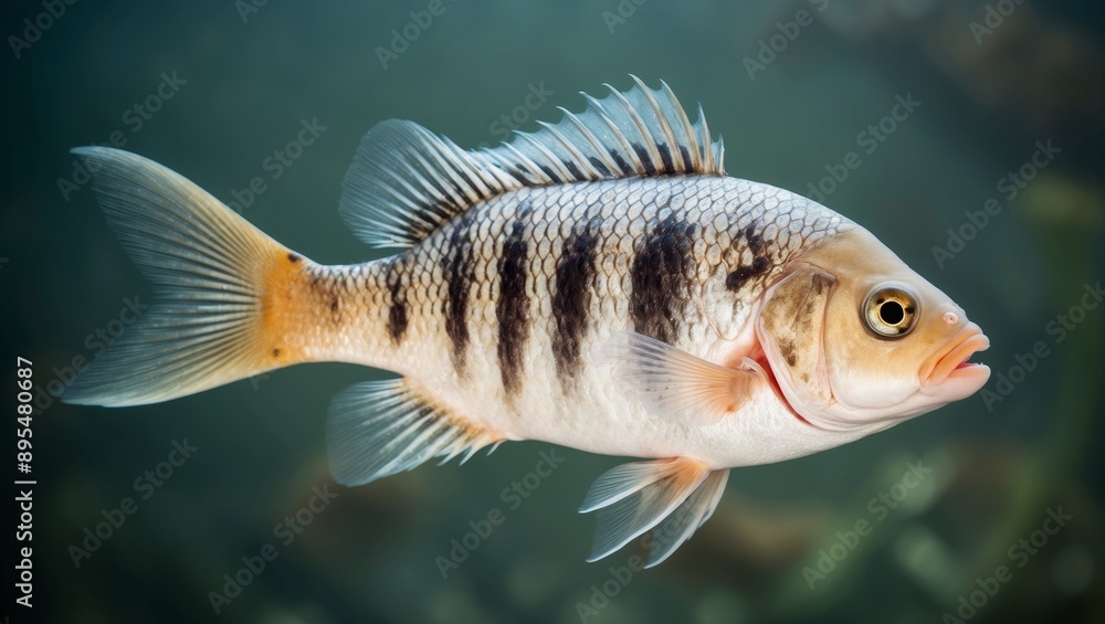 Sick Fish with Clamped Fins and Pale Colors Sick Fish with Clamped Fins and Pale Colors