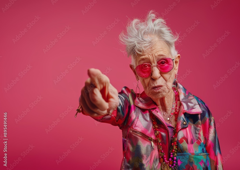 Stylish Elderly Woman Stylish Elderly Woman