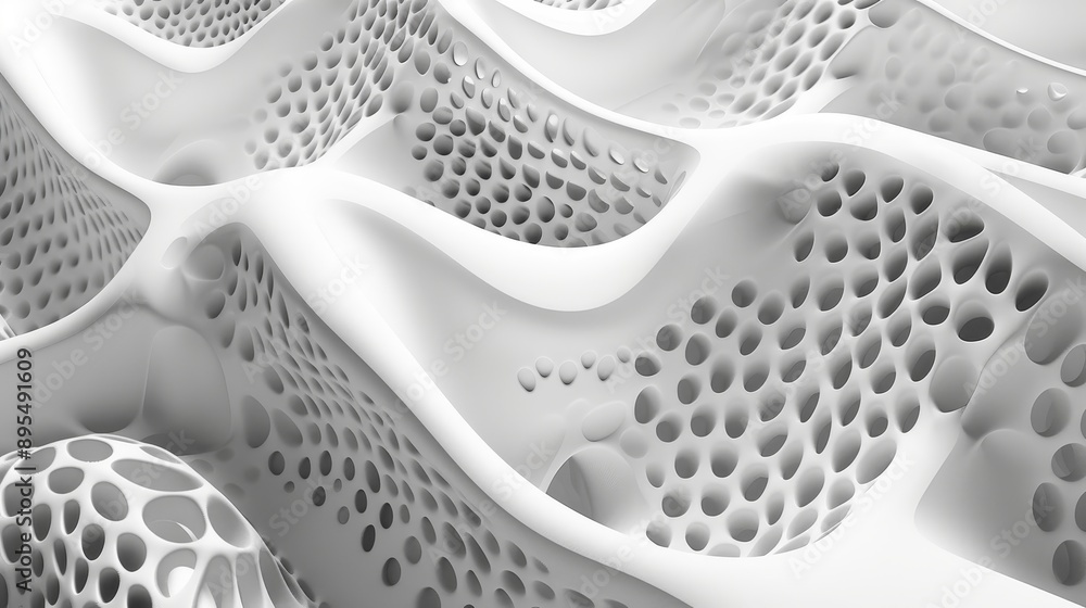 An abstract 3D rendering of a white surface with circular patterns, symbolizing technology, innovation, architecture, design, and futuristic concepts. An abstract 3D rendering of a white surface with circular patterns, symbolizing technology, innovation, architecture, design, and futuristic concepts.