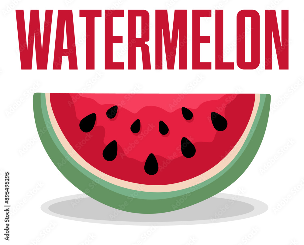 Obraz premium happy watermelon day with fresh watermelon