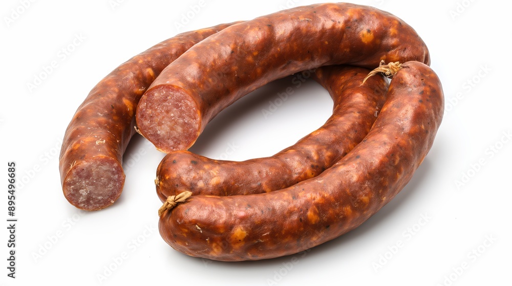 Whole Sausages on White Background
Whole Sausages on White Background