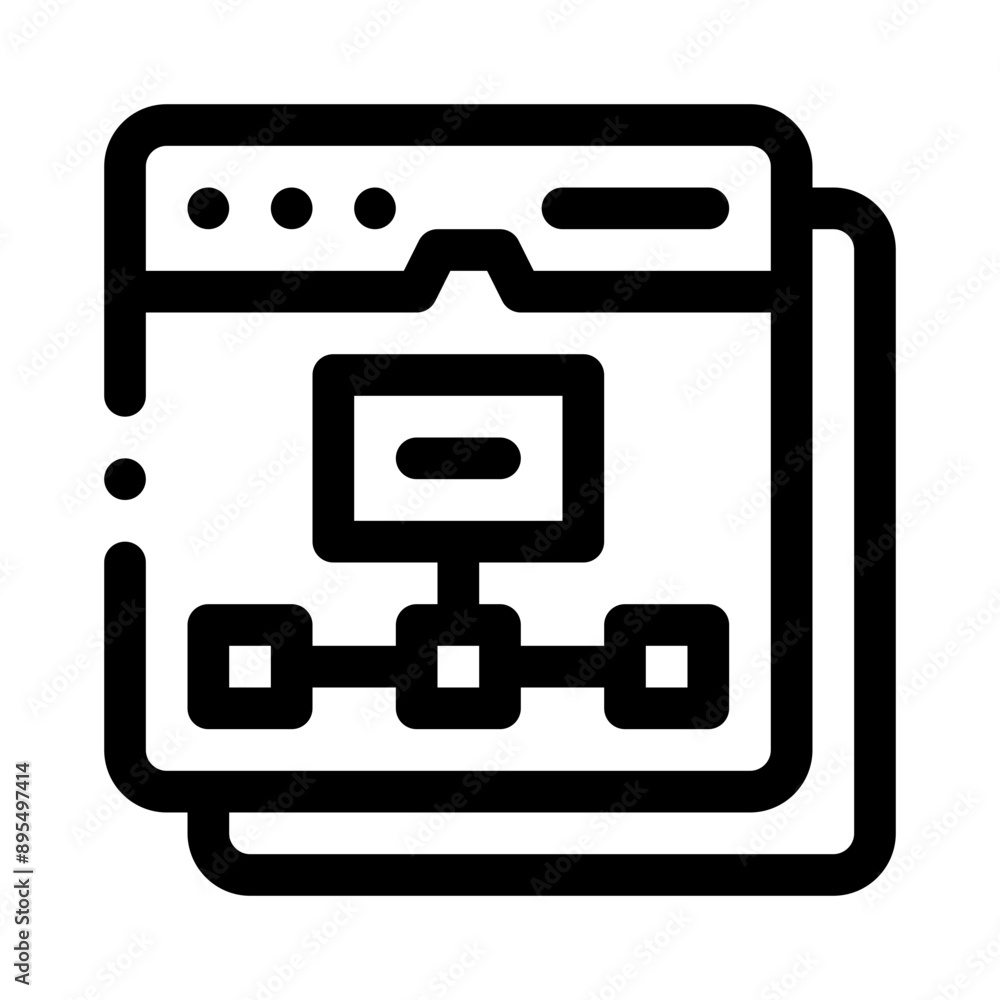 sitemap line icon sitemap line icon