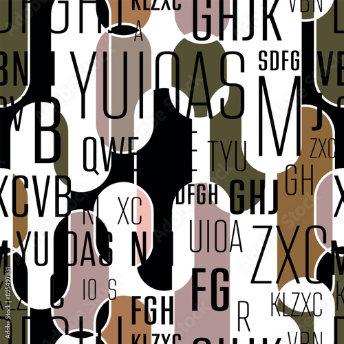 abstract background with alphabet	