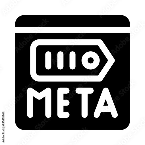meta glyph icon