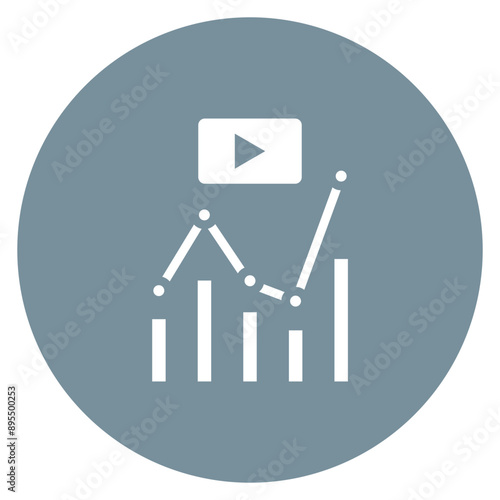 Bitrate icon vector image. Can be used for Live Streaming.