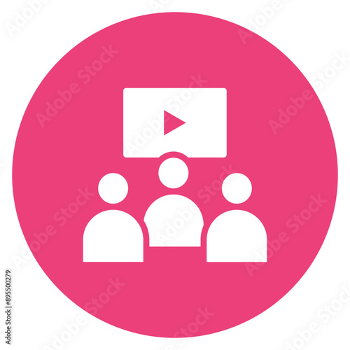 Viewers icon vector image. Can be used for Live Streaming.
