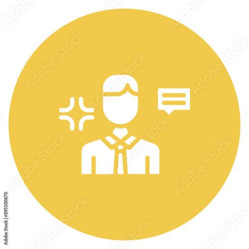 Demagogue icon vector image. Can be used for Politics.
