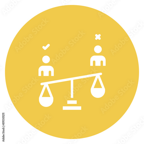 Swing Vote icon vector image. Can be used for Politics.