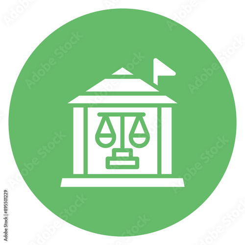 Supreme Court icon vector image. Can be used for Politics.