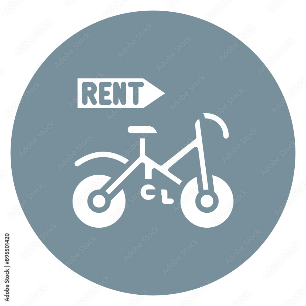 Bicycle Rental icon vector image. Can be used for Personal Transportation. Bicycle Rental icon vector image. Can be used for Personal Transportation.