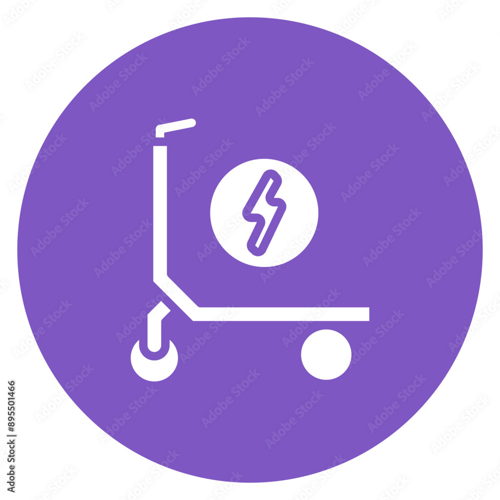 Electric Kick Scooter icon vector image. Can be used for Personal Transportation. Electric Kick Scooter icon vector image. Can be used for Personal Transportation.