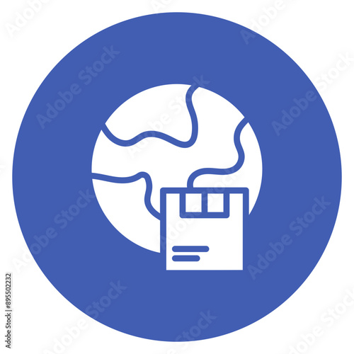 International Shipment icon vector image. Can be used for Postal Service.