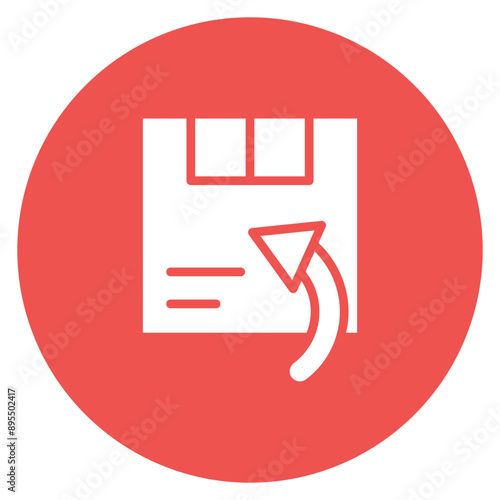 Returned Package icon vector image. Can be used for Postal Service.