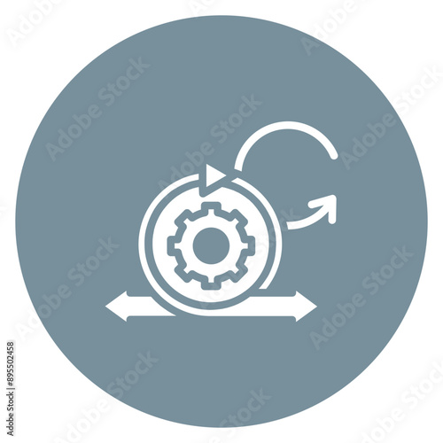 Agile Methodology icon vector image. Can be used for Project Assesment.