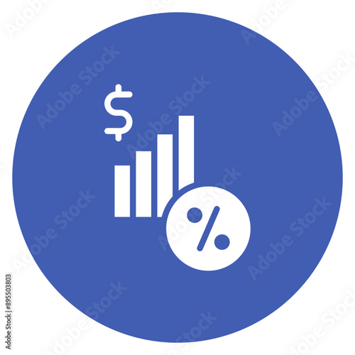Interest Rate icon vector image. Can be used for Loan.