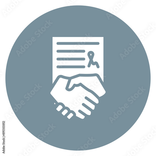 Loan Agreement icon vector image. Can be used for Loan.