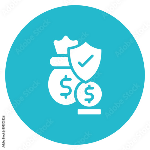 Loan Insurance icon vector image. Can be used for Loan.