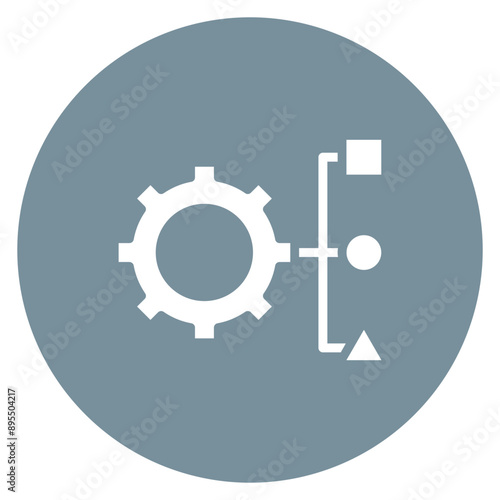 Resource Allocation icon vector image. Can be used for Operations Management.