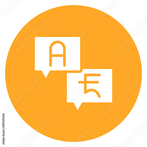 Languages icon vector image. Can be used for Curriculum Vitae.