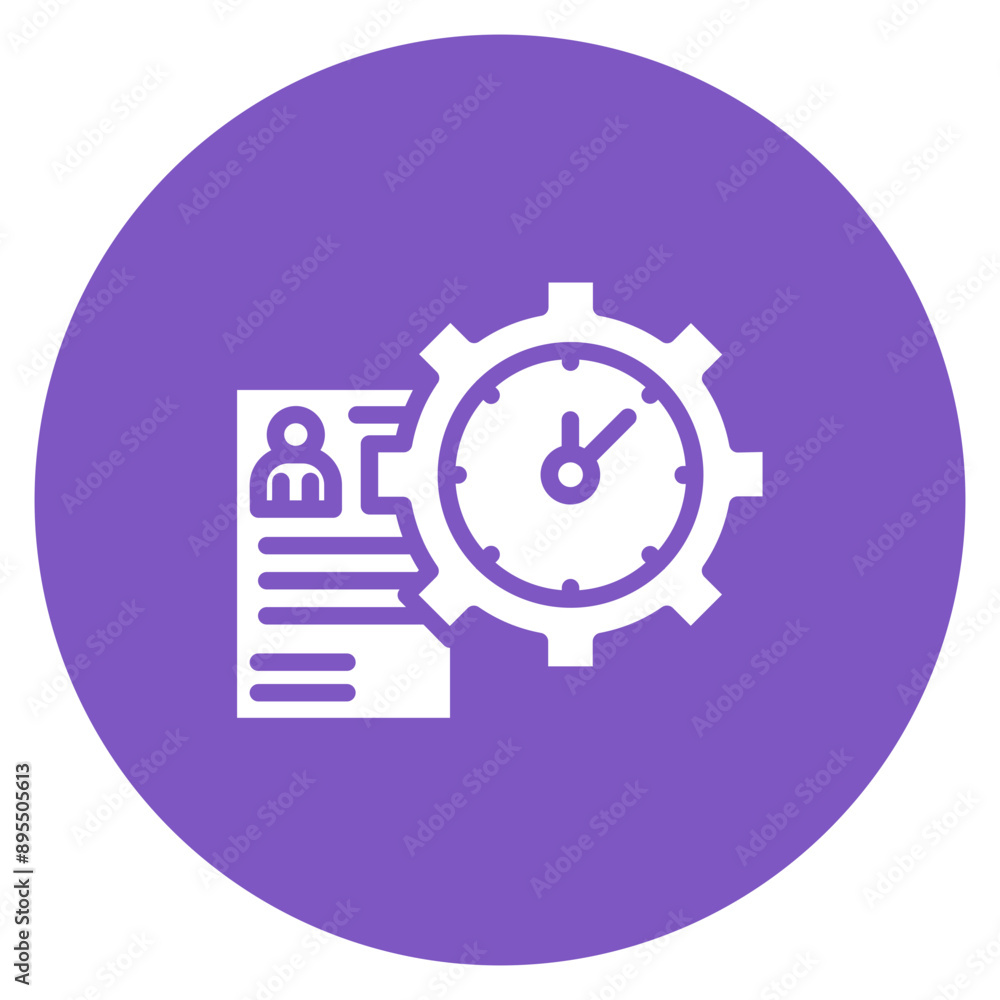 Time Management icon vector image. Can be used for Curriculum Vitae. Time Management icon vector image. Can be used for Curriculum Vitae.