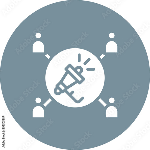 Public Relations icon vector image. Can be used for Professional Services.