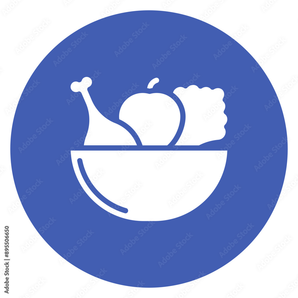 Fototapeta premium Nutritious Meals icon vector image. Can be used for Elderly Care.
