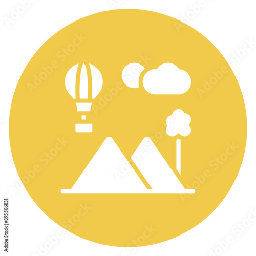 Animation Adventure icon vector image. Can be used for Movie Genres.