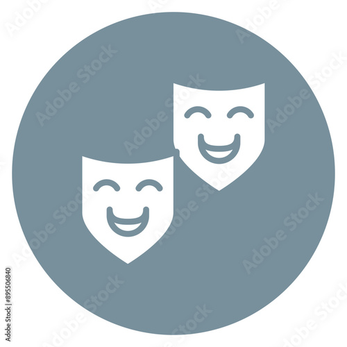 Comedy icon vector image. Can be used for Movie Genres.