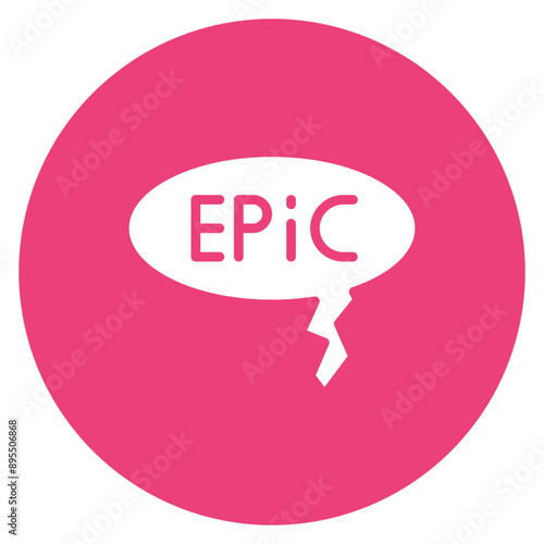 Epic icon vector image. Can be used for Movie Genres.