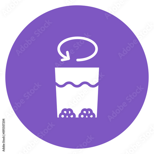 Flocculation icon vector image. Can be used for Water Treatment.