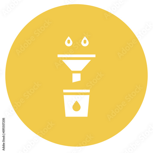 Filtration icon vector image. Can be used for Water Treatment.