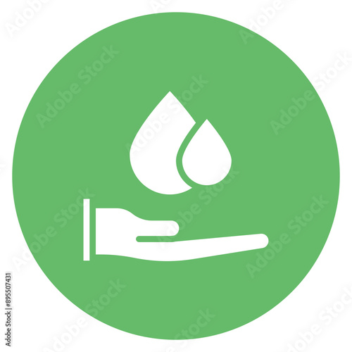 Water Conservation icon vector image. Can be used for Water Treatment.